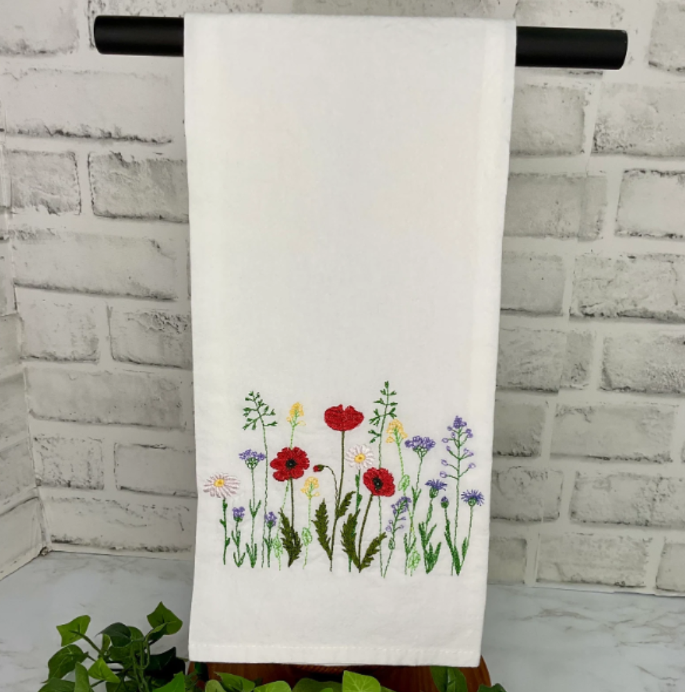 Wildflower Tea Towel