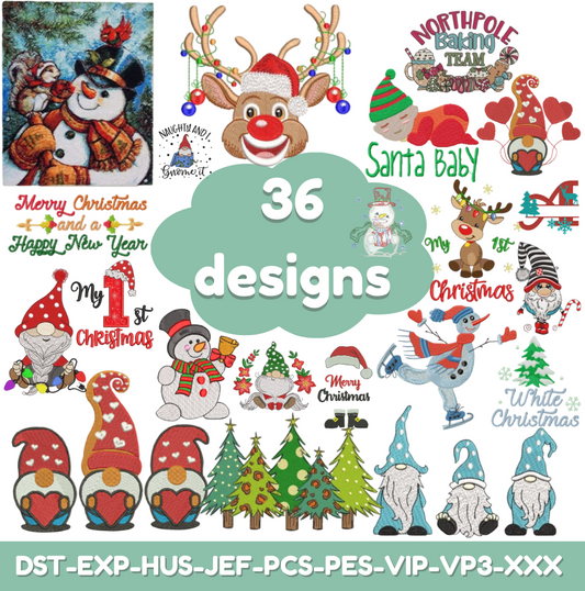 Christmas Embroidery Bundle