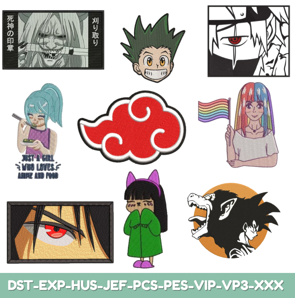 Anime Embroidery Bundle